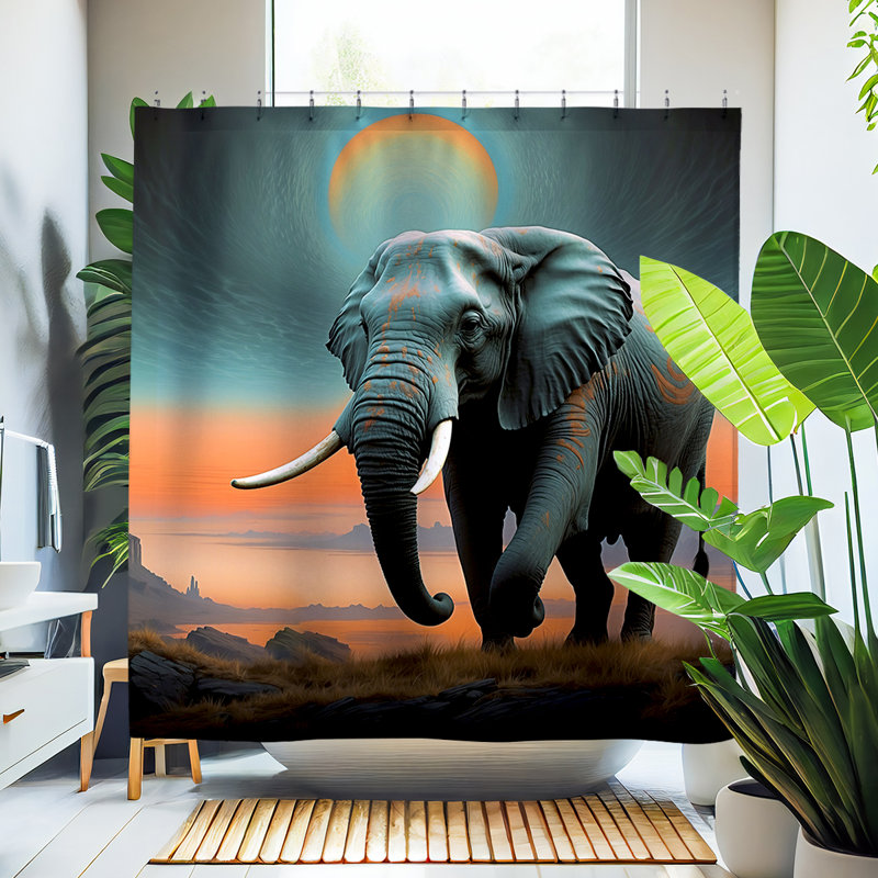 Rideau de douche Echo Elephant