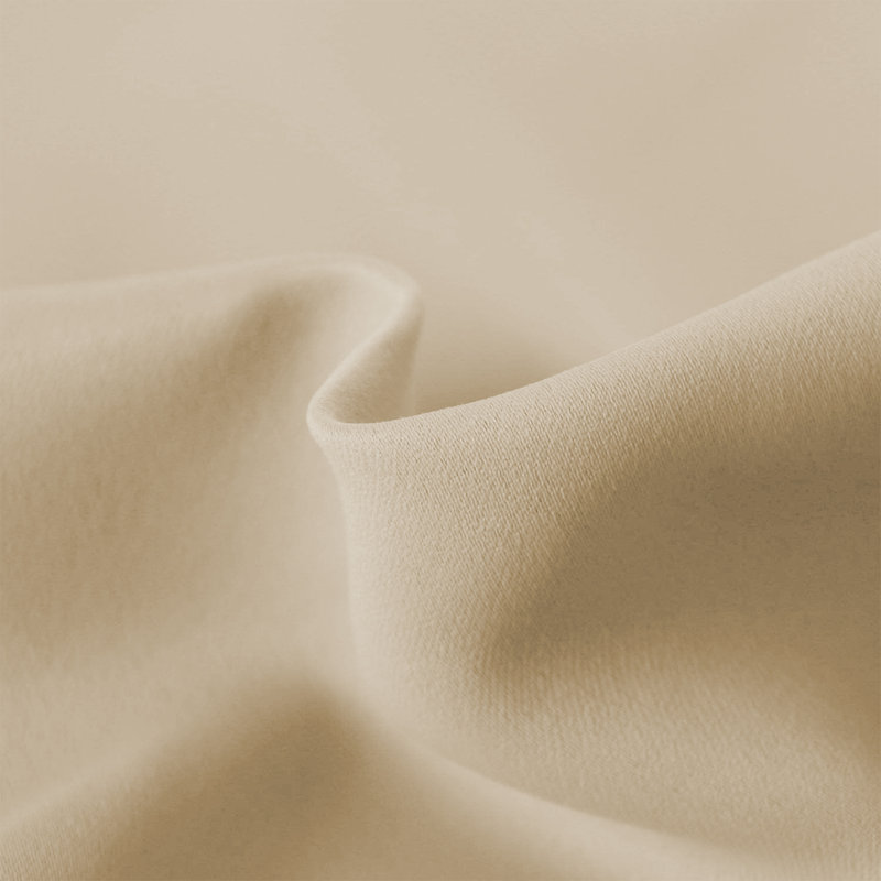 100 % Polyester Blackout Eyelet Synthetic Room Darkening Thermal Curtain, Cream, 228cm Width x 228cm Drop