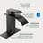 KEBOO Waterfall Bathroom Single-Hole Bathroom Faucet-104805767