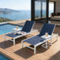 Ensemble de chaises longues inclinables 76,8 po Patio