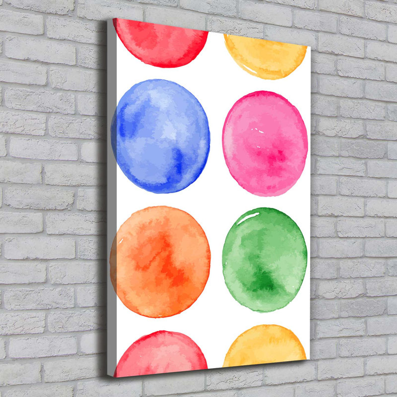 Colorful Circles - Wrapped Canvas Print