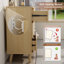 Commode 9 tiroirs moderne avec poignées en métal doré et pieds en bois - Commode minimaliste pour la chambre à coucher ou le salon