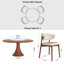 Ensemble de table de salle à manger rond en bois massif Mid-Century Farmhouse-1758601139-1759204949