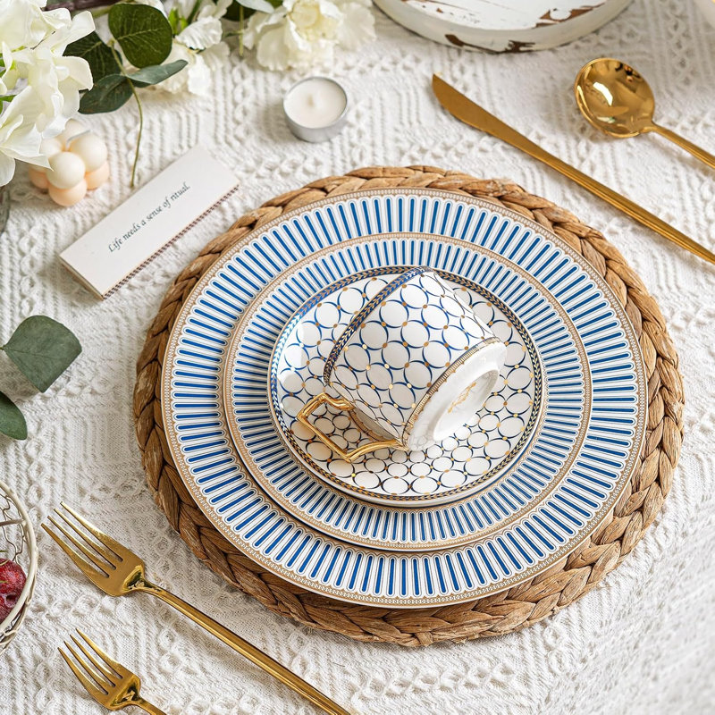 European style cup and saucer set
