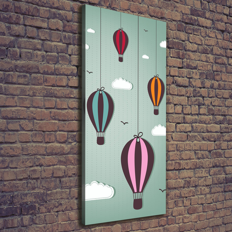 Flying Balloons - Wrapped Canvas Print