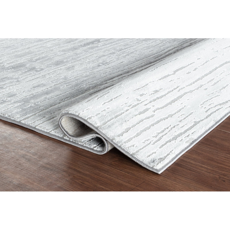 Bardon Washable Abstract Indoor Rug, Rectangle 2'8" x 8'1"