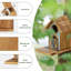 Large Capacity Squirrels Feeders For Outside,Brown-1Pk