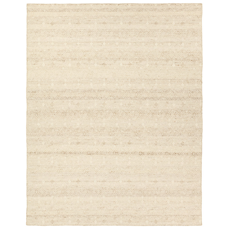 Gracie Oaks Igna Handwoven Tribal Tan/Taupe Area Rug, Rectangle 7'9" x 9'9"