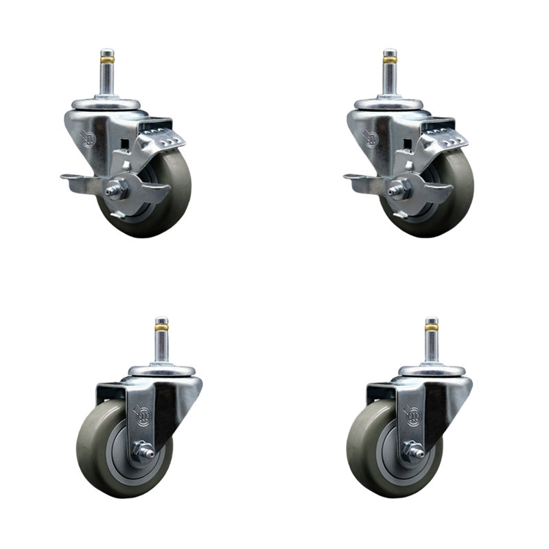 4-Piece Polyurethane Caster Set