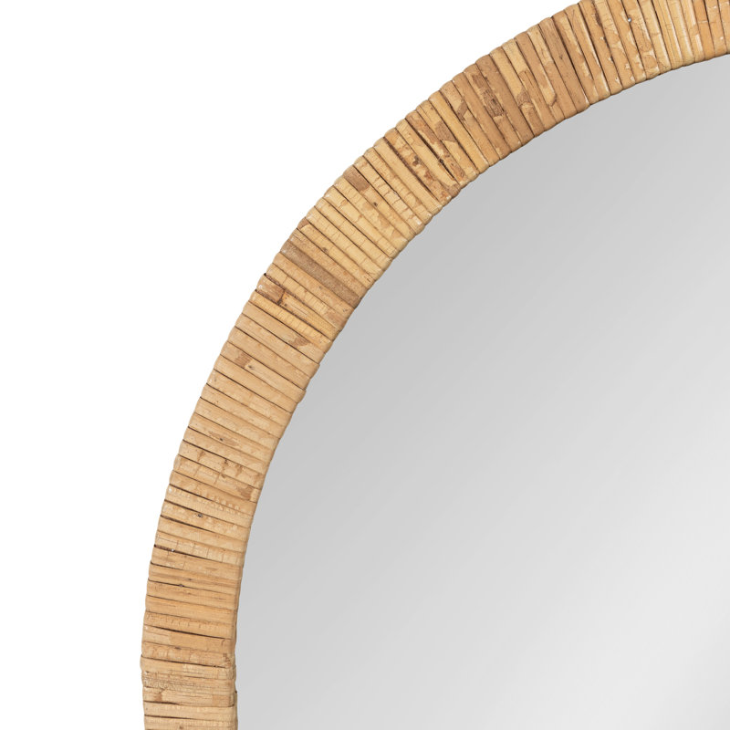 Miroir mural Cassilis, Bois naturel