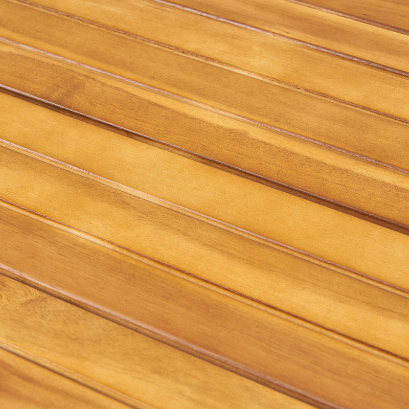 Table de salle à manger d'extérieur en bois d'acacia, Teck