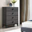 Meuble de chambre à coucher moderne 1 pièce avec commode et commode avec tiroirs