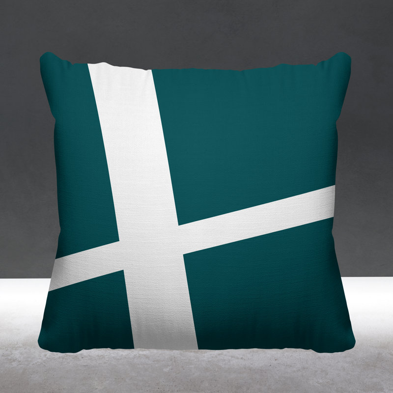 Coussin décoratif intérieur / extérieur Siddel, Vert, L 19 po x H 19 po