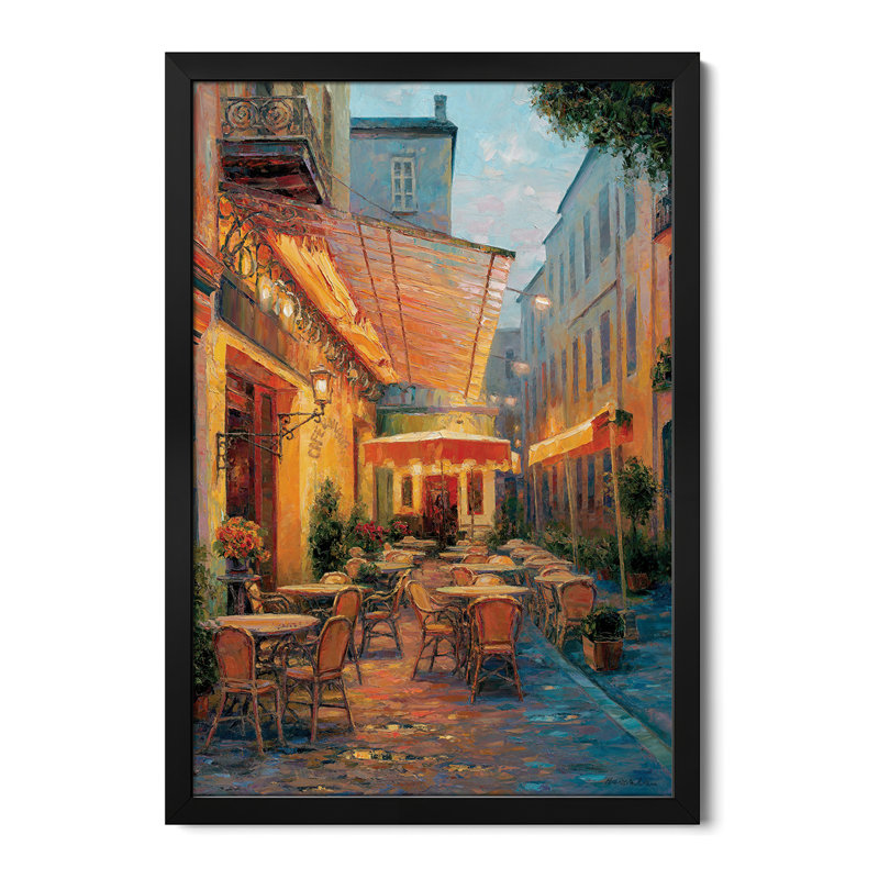 Café Van Gogh 2008, Arles France, affiche encadrée de qualité supérieure par Haixia Liu, H 24 po x l 16 po