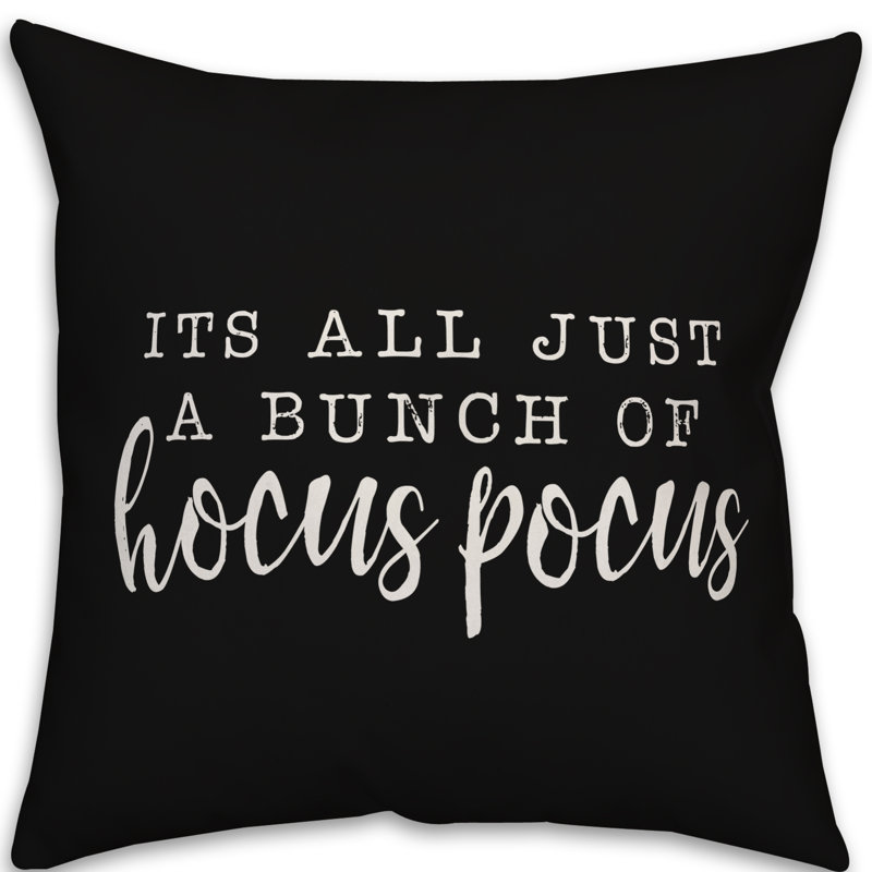  Coussin It's It's Just A Bunch of Hocus Pocus, Utilisation intérieure/extérieure, 18 po x 18 po