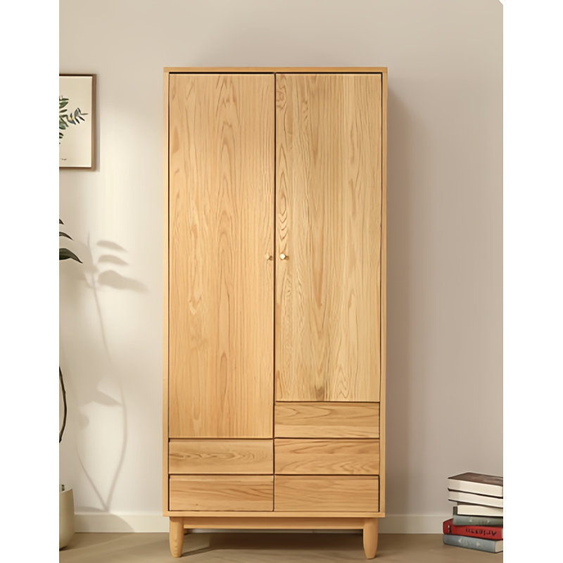 Armoire classique classique à double porte, Burlywood