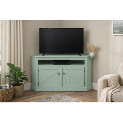 Benji Unfinished Corner TV Stand for TVs up to 65"