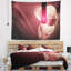 Tapisserie d’illustration d’une fleur rose abstraite-28495536