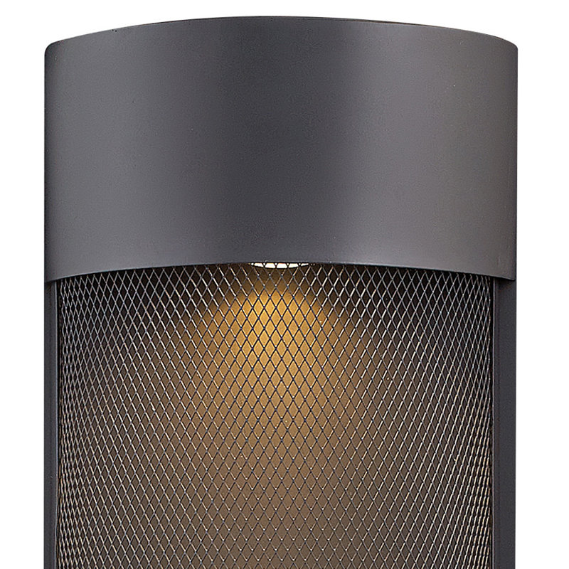 Aria Pocket 1-Light Outdoor Sconce, Black, Halogen