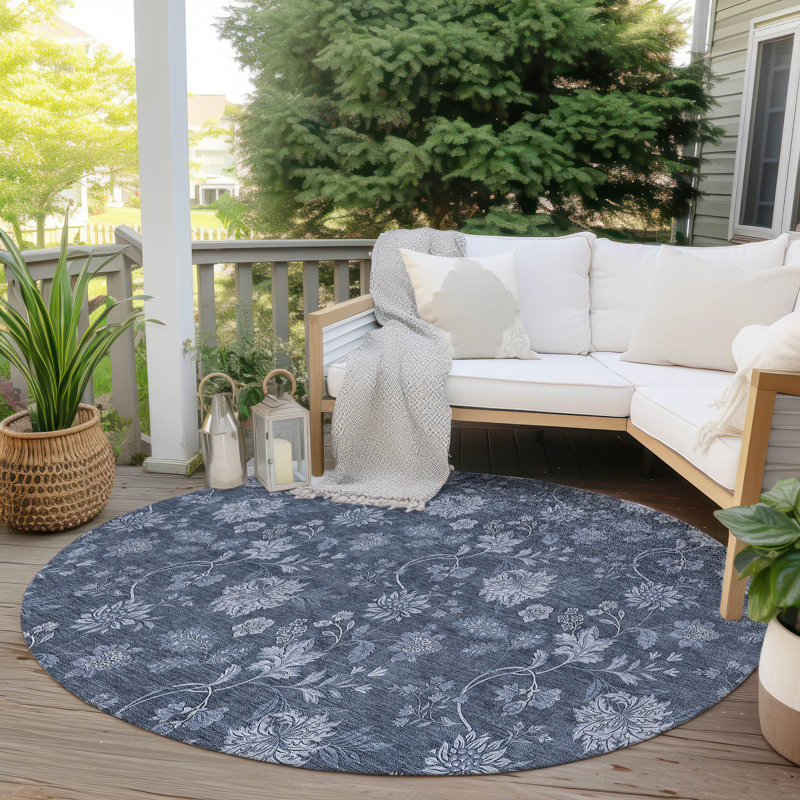 Tapis intérieur / extérieur Ayush, Rond 8 pi