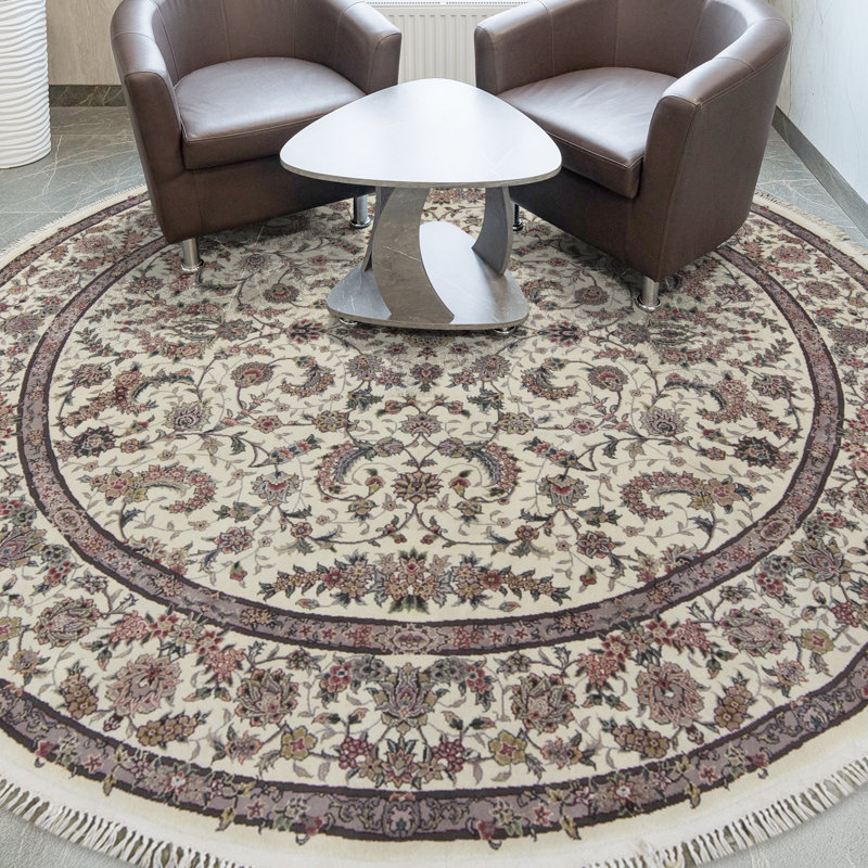 Hand Woven Silk and Wool Oriental Area Rug