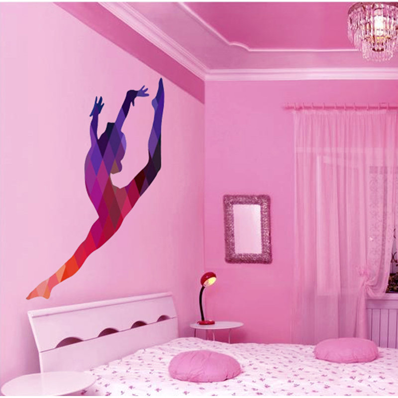 Adhésif décoratif gymnastique gymnastique, H 33 po x l 39 po