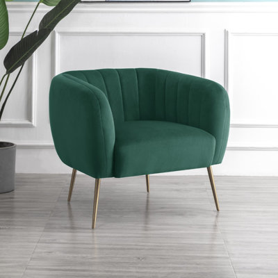 Aylin Velvet Barrel Chair