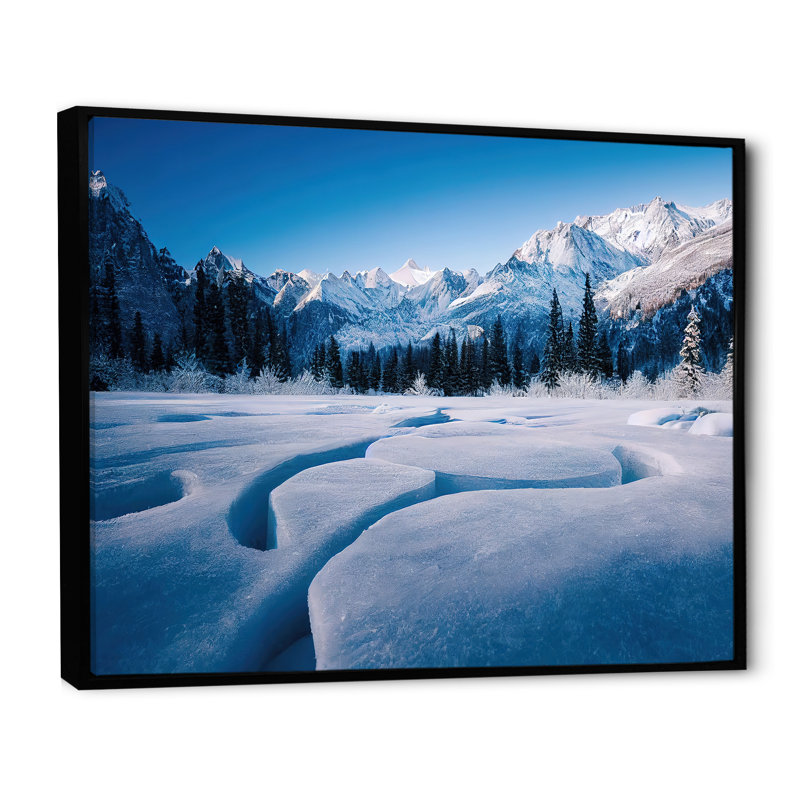 «Winter Alaskan Beauty II» sur toile, H 30 po x l 40 po x P 1,5 po, Toile noire