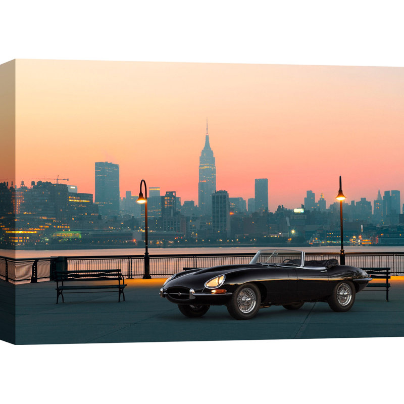 3AP5587 Vintage Spyder In NYC by Gasoline Images - Wrapped Canvas Art Prints, 70cm H x 100cm W x 4cm D