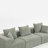 111" W × 37" D × 23.6" H Modular 3-Seat Sectional Sofa, All-Foam Deep-Seat Couch With Plush Textured Chenille-1152035827