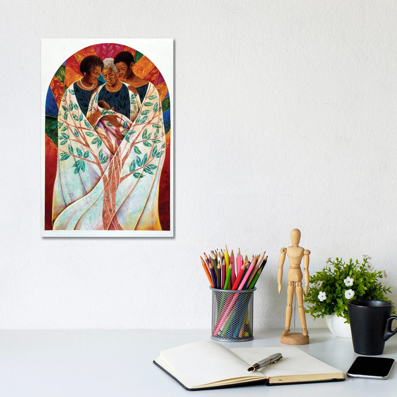 Family Tree - Wrapped Canvas Print, 20.32 cm H x 30.48 cm W