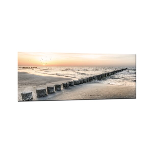 Jetty View Glass Wall Art | Wayfair.co.uk