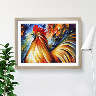 XH1022-7543X Rooster Vol.1 Abstract 1 Piece Single Picture Frame Painting
