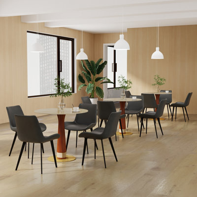 Ensemble de 5 petites tables de conférence en pierre frittée 5 pièces