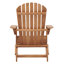 Chaise pliante en bois Hemlock de 2 pièces, pré-assemblée, pour la pêche au bord du lac avec balcon et patio