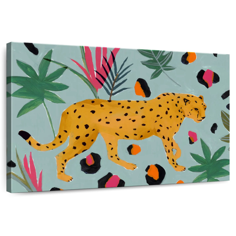 Brampt Walking Cheetah II, 24" H x 36" W