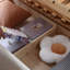Canapé-lit en velours côtelé beige-130569254