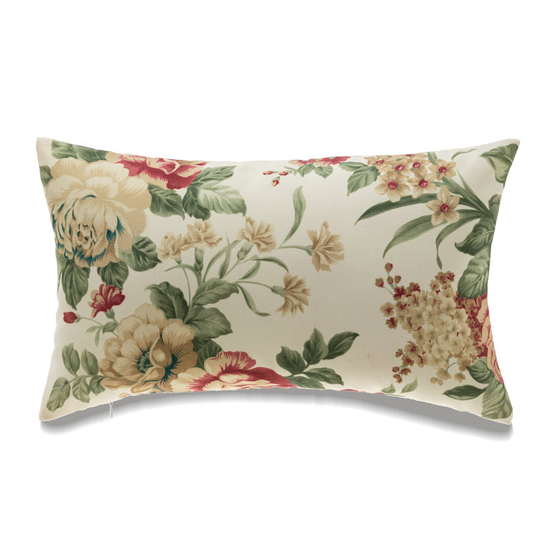 Michael Penney Floral Printing Pillow, 12" H x 20" W, Polyester