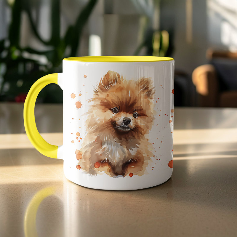 Mug, 2, Yellow