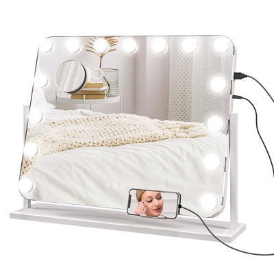 Demetrias Rectangle Freestanding Vanity Mirror