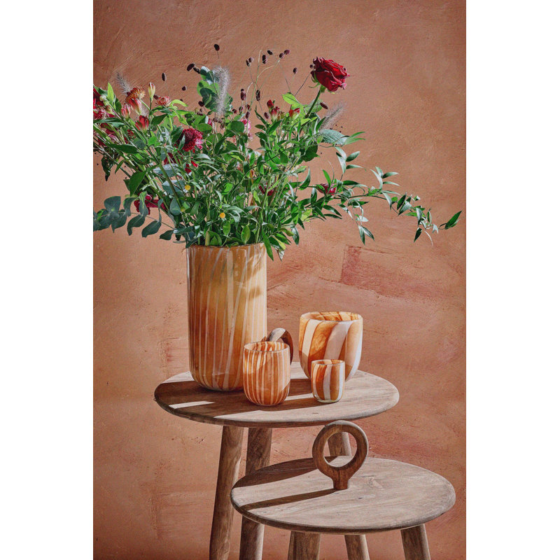 Ensemble de 2 tables basses Tripoli en bois de manguier brun