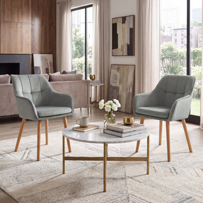 51cm H Upholstered Upholstered Back Armchair
