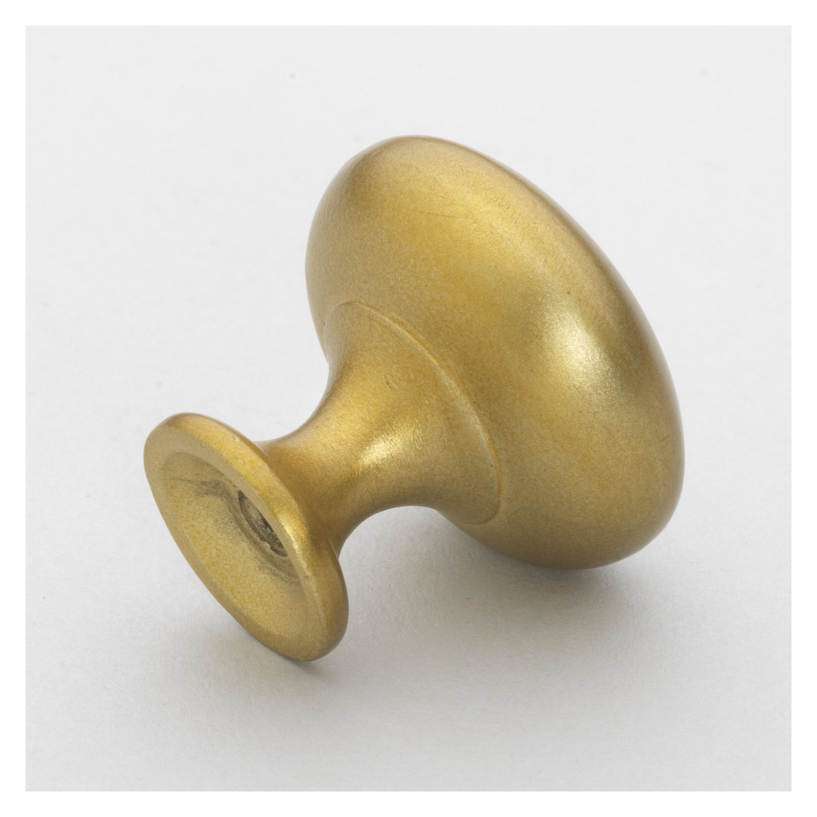 Classic  Mushroom Knob, Satin Gold