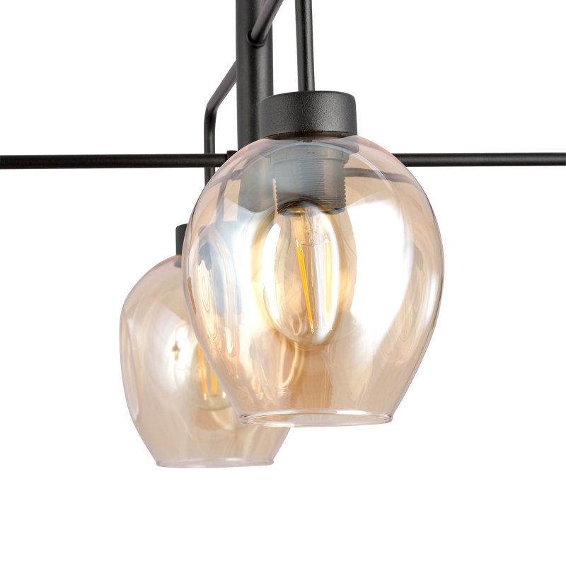 Damien 4 - Light Sputnik Chandelier, Amber
