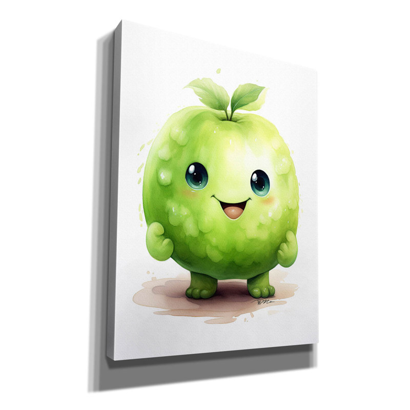 «Cut Fruit Monster 2» par Momart, art mural sur toile, 12 po x 16 po, H 16 po x l 12 po x P 0,75 po