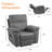 Modern Manual Recliner Chair for Adults, Overstuffed Recliner-1083837862