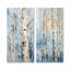 Bouleaux blancs, paysage d'hiver en forêt - ensemble de 2 impressions sur toile de bouleaux-1709283911-1709283909