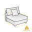 Upholstered Accent Chair with Footstool-675932308