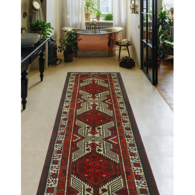 Rameek One-of-a-Kind 3'3" X 11'3" 1980s Runner Wool Area Rug