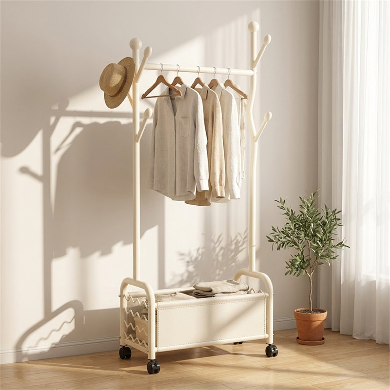 Porte-armoire pleine longueur pour la chambre à coucher, Blanc